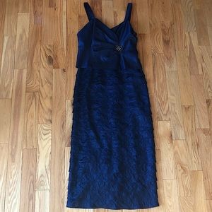 Laura Petites Rich Navy Blue Dress